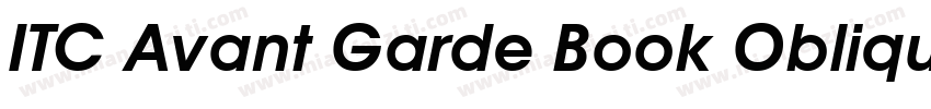 ITC Avant Garde Book Oblique SWA字体转换